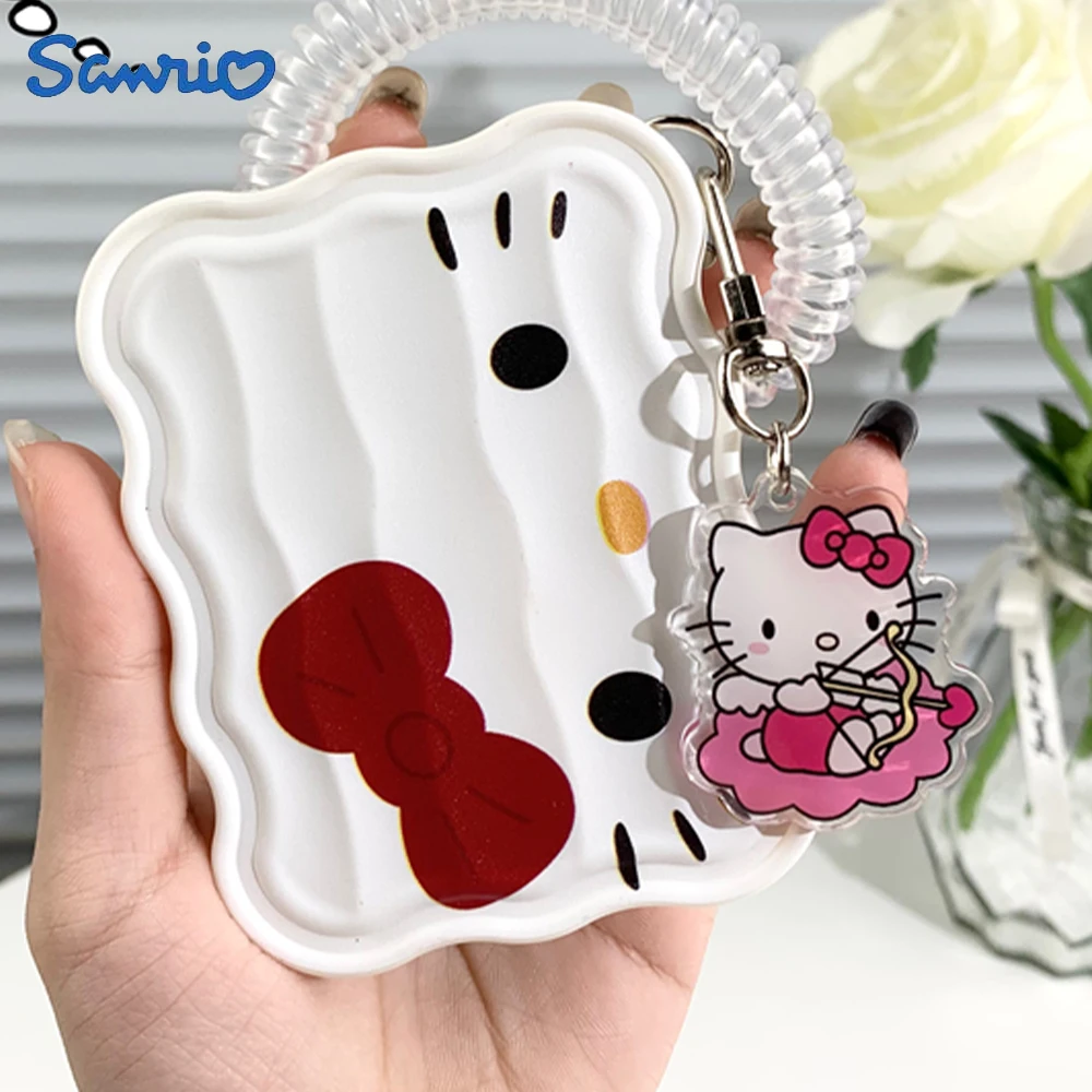 

Cute Girl Makeup Mirror Sanrios Hello Kittys Cartoon Mirror Foldable Handheld Looking Glass Dormitory Office Makeup Mirror Gifts
