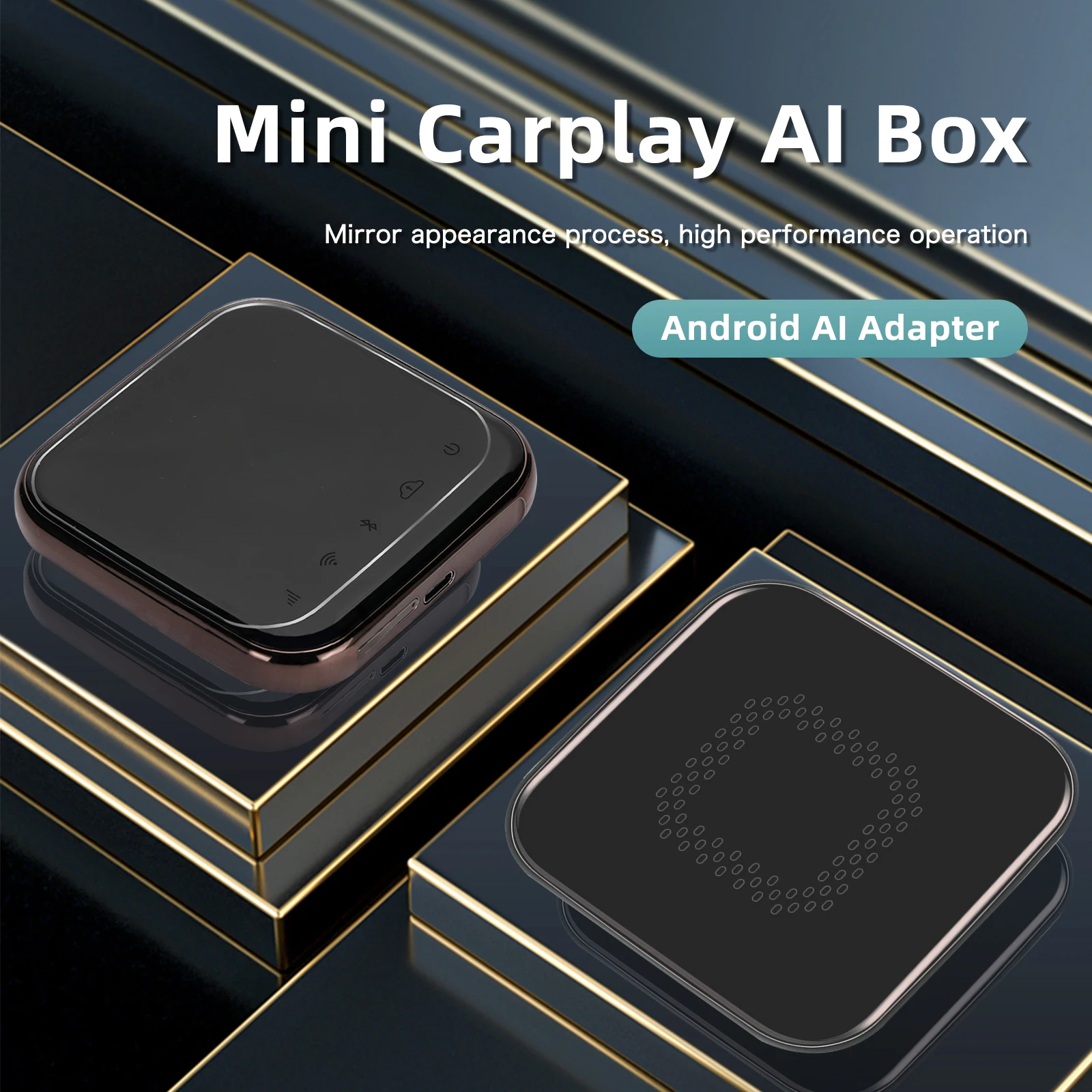 Carplay Ai Box беспроводной Carplay Android Box Автомобильный мультимедийный плеер 4 + 64 ГБ Plug Play для Apple Carplay аудио Volvo Ford Benz VW
