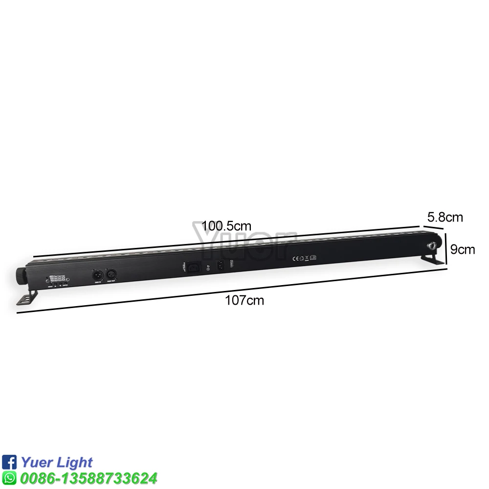 Купить Светодиодная панель для мытья стен DMX512, сценическое освещение для диджея, дискотеки, свадьбы, шоу, 2 шт./лот, 24x4 Вт, 4 в 1