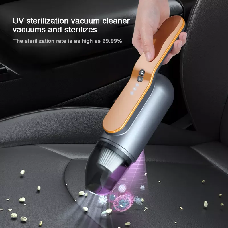 

13000Pa Cordless Vacuum Cleaner for Car USB Charging Cyclone Suction Cleaners Portable Handheld Home Wireless Vacuum Cleaner UV