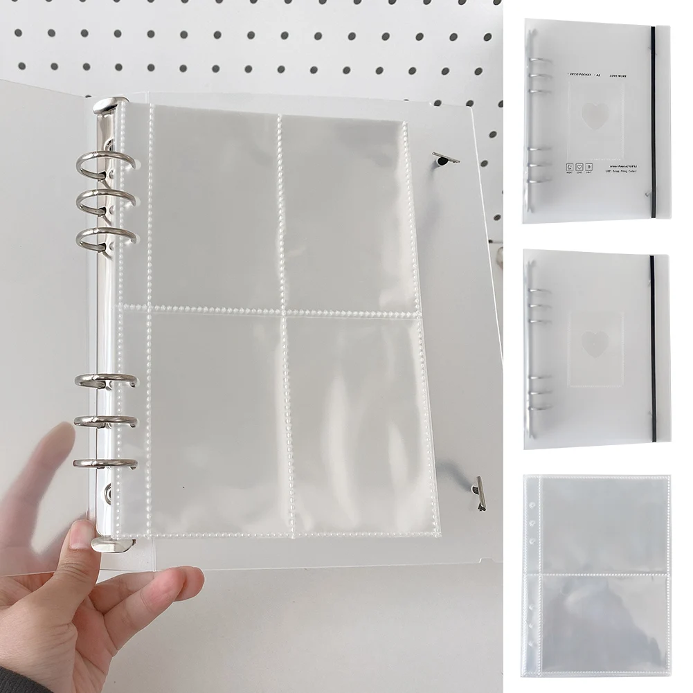 

Прозрачный Полипропиленовый Альбом для хранения карточек, 6 отделений, 6 колец
