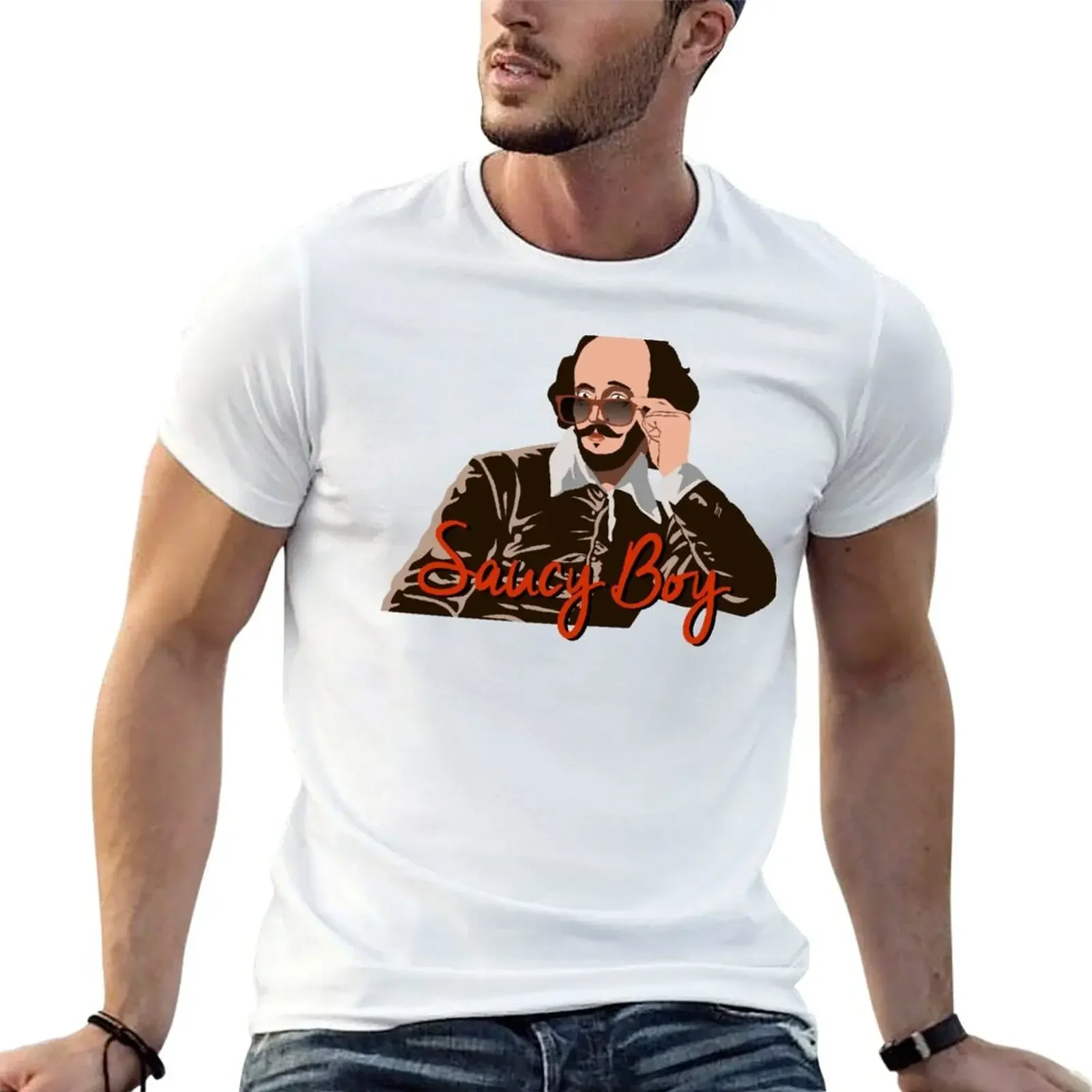 Футболка Saucy Boy Will летние топы футболки с рисунком футболка большого размера