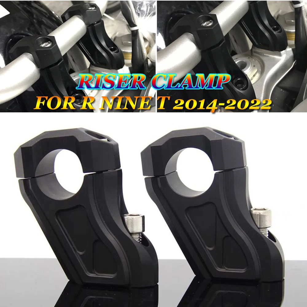 

For BMW R NINE T RNINET R9T 2014-2022 R Nine T Motorcycle Accessories Handlebar Riser Clamp Handle Heightening Pads Elevator
