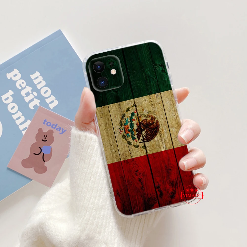Черный мягкий чехол с флагом Мексики для Tecno POP 4 Pro 5 5P Camon 15 18 18T 18I 19 Spark 8P 8C 7T GO Pova 3 KD7