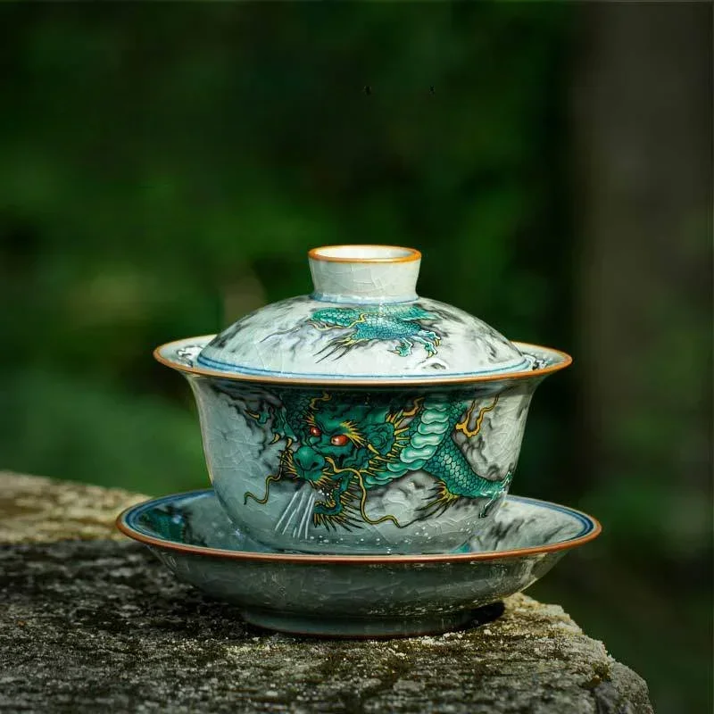 

Керамическая чайная чаша Gaiwan JINGDE TEA SET