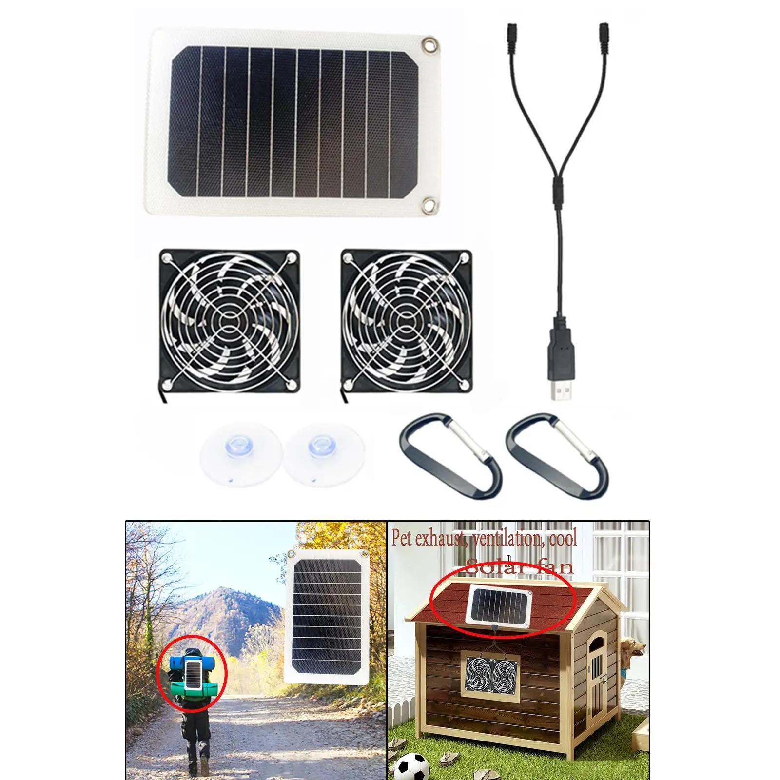 

Foldable Solar Panel 5V Portable Battery Charger USB Port Outdoor Waterproof Power Bank for Phone PC Car RV Boat