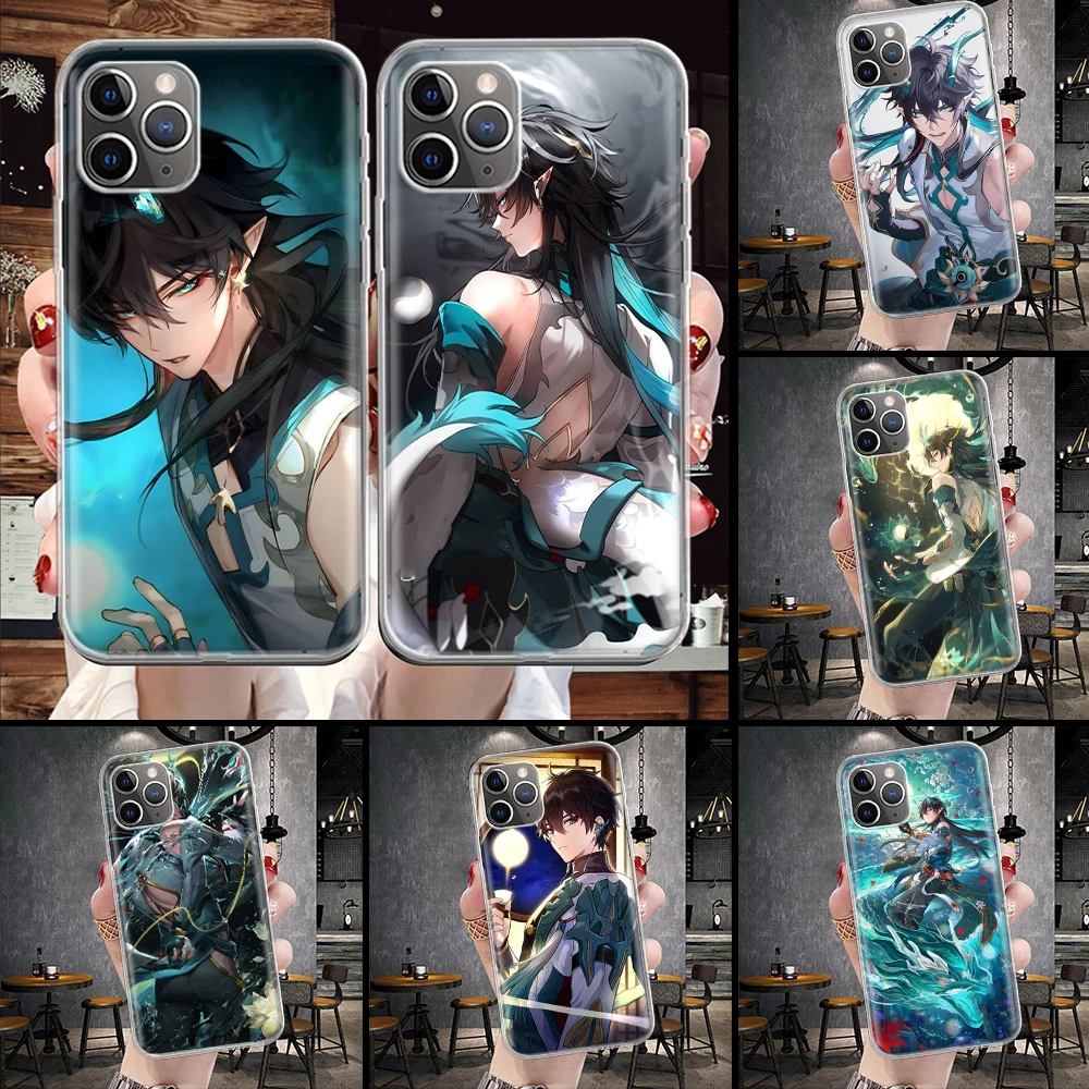 Honkai Star Rail Dan Heng мягкий чехол для телефона IPhone 11 13 16 Pro MAX 15 + 14 Plus 12 Mini X XS Apple 8 7 SE Fundas Coque