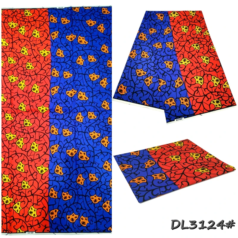 Африканская ткань с геометрическим узором полиэстер восковым принтом |
