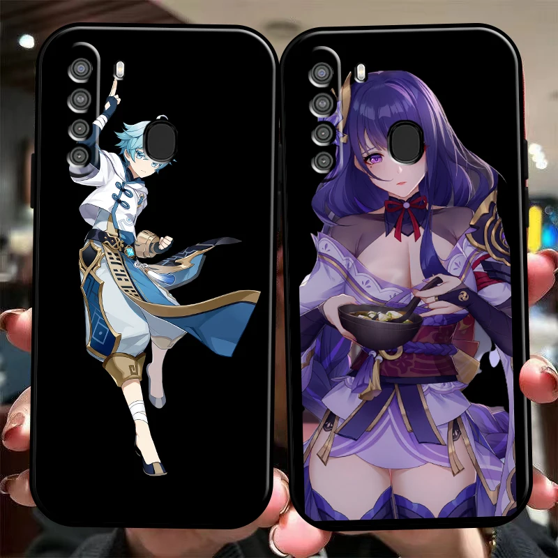 

Genshin Impact Project Game Phone Case For Samsung Galaxy S20 S20FE S20 Ulitra S21 S21FE S21 Plus S21 Ultra Black