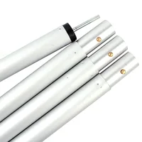 Outdoor Large Canopy Pole 32mm Thick Support Rod Aluminum Alloy 4-section Awning Door Pole Frame