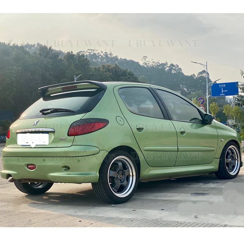 

Спойлер для Peugeot 206, спойлер 2008-2013 для Peugeot 206, высококачественный спойлер из АБС-пластика для заднего крыла автомобиля, задний спойлер грунто...