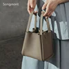 Original 100% Songmont Bucket Bag Vegetable Basket Series Women's Small Personality Design Large Capacity Portable Shoulder Bag 4