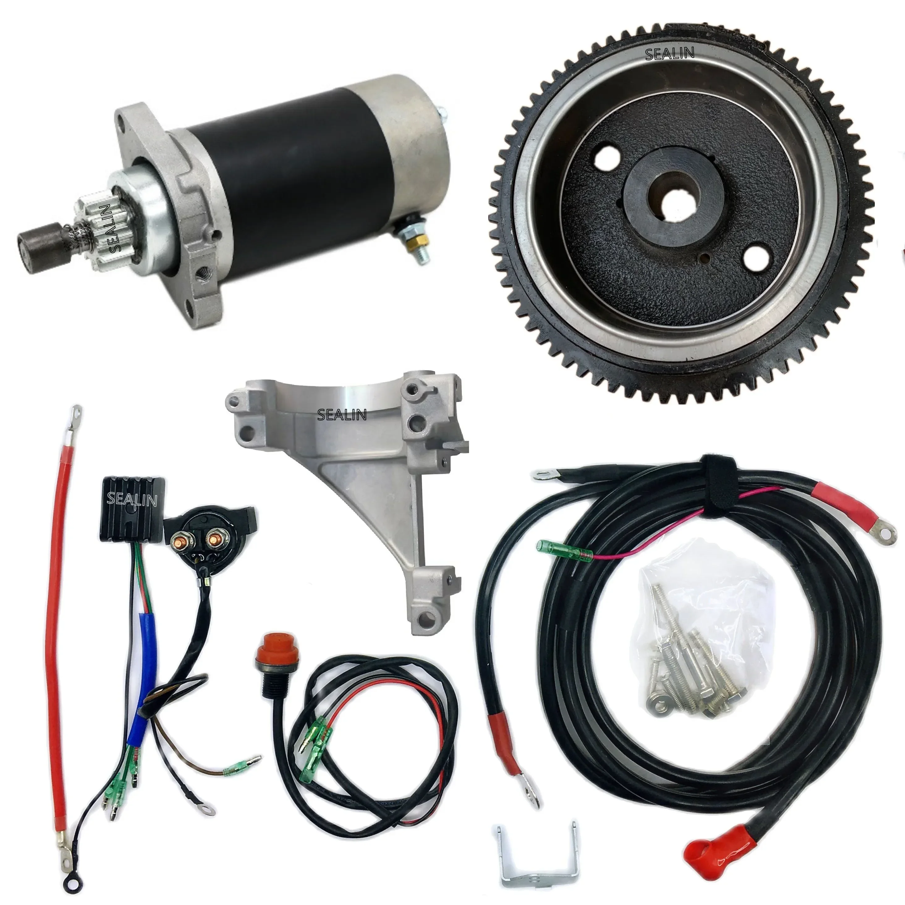 Комплект электрического запуска подходит для нового 4-тактного подвесного