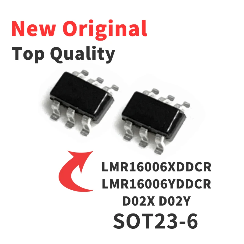 

10 Pieces LMR16006XDDCR LMR16006YDDCR Silkscreen D02X D02Y SOT23-6 Chip IC New Original