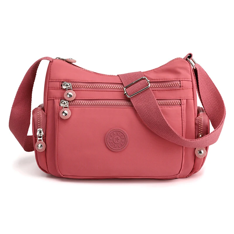 

Waterproof Handbag Daily or Women Shopping Travel Messenger Bag Rural Style Cloth Crossbody Ladies Casual Shoulder Bag Nylon