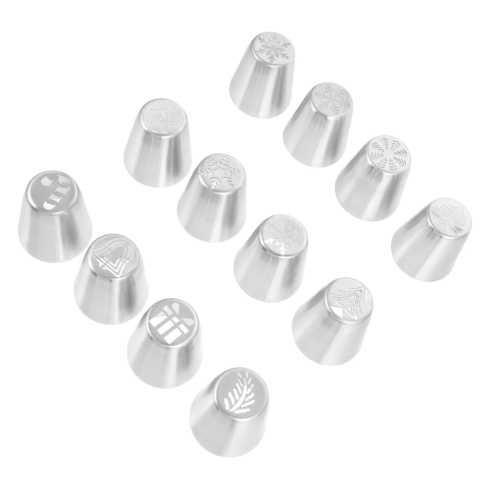 

Tips Cake Piping Icing Christmas Russian Nozzles Tip Decorating Frosting Bakingholiday Supplieskit Snowflake Set Diy Tools