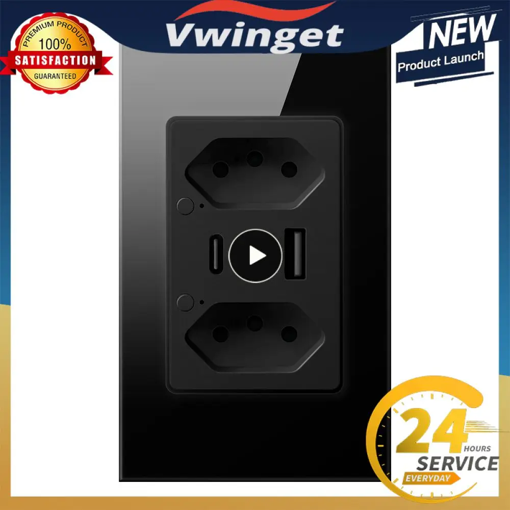 

1/2/3PCS Zemismart Tuya Zigbee Smart Brazil Socket 10A 20A Port Alexa Google Home Voice Control Timer Control