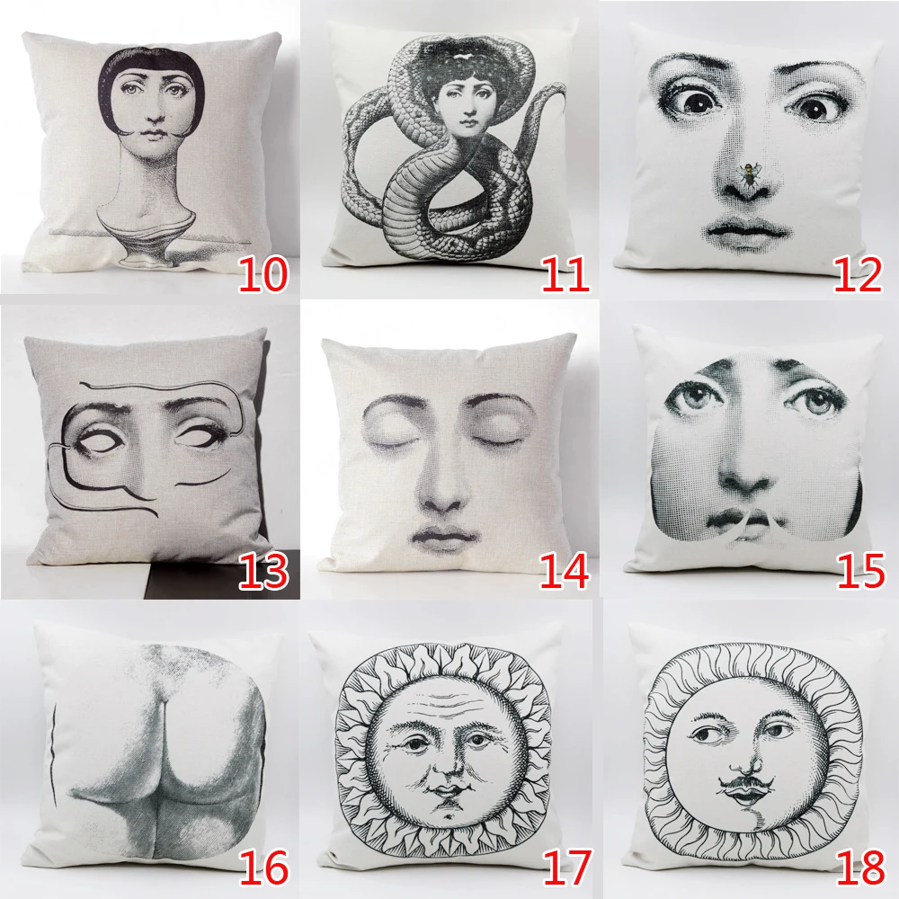

New Arrival Italian Decorative Cushion Pillow Cover Dropshipping Pillowcase Living Room Home Hall Series for Art Bedroom 1-29