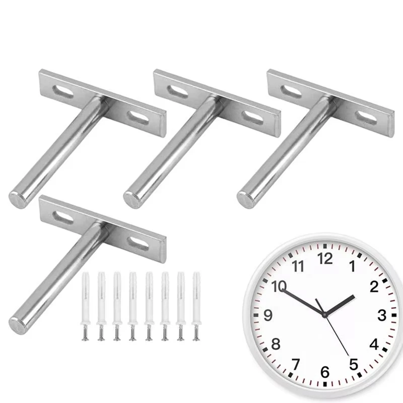 Floating Shelf Brackets Heavy Duty 3 Inch Metal Wall Shelving Holders Supports