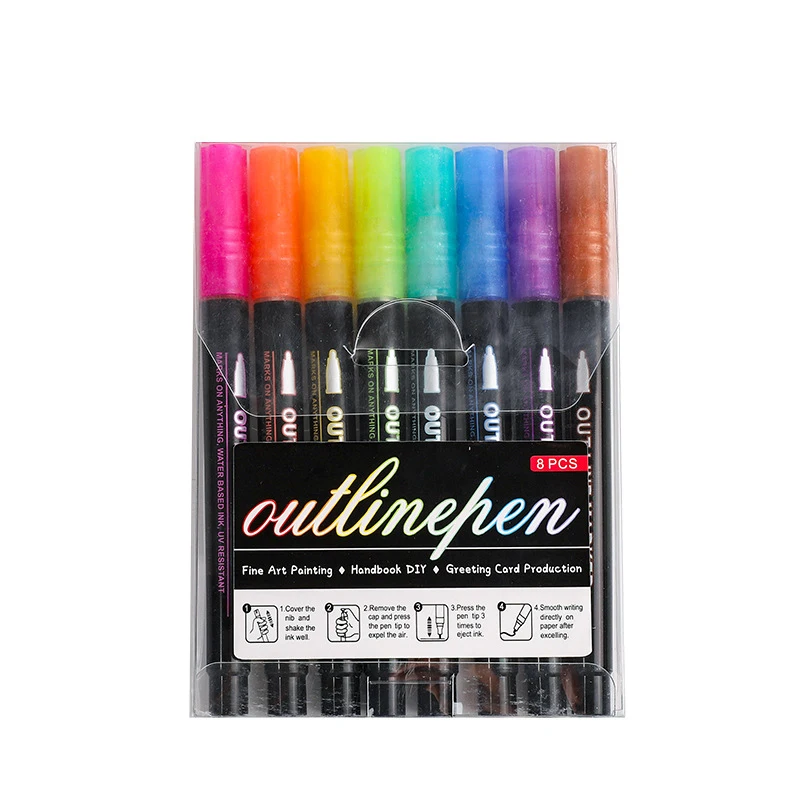 

Маркеры для рисования Double Line 24 цвета