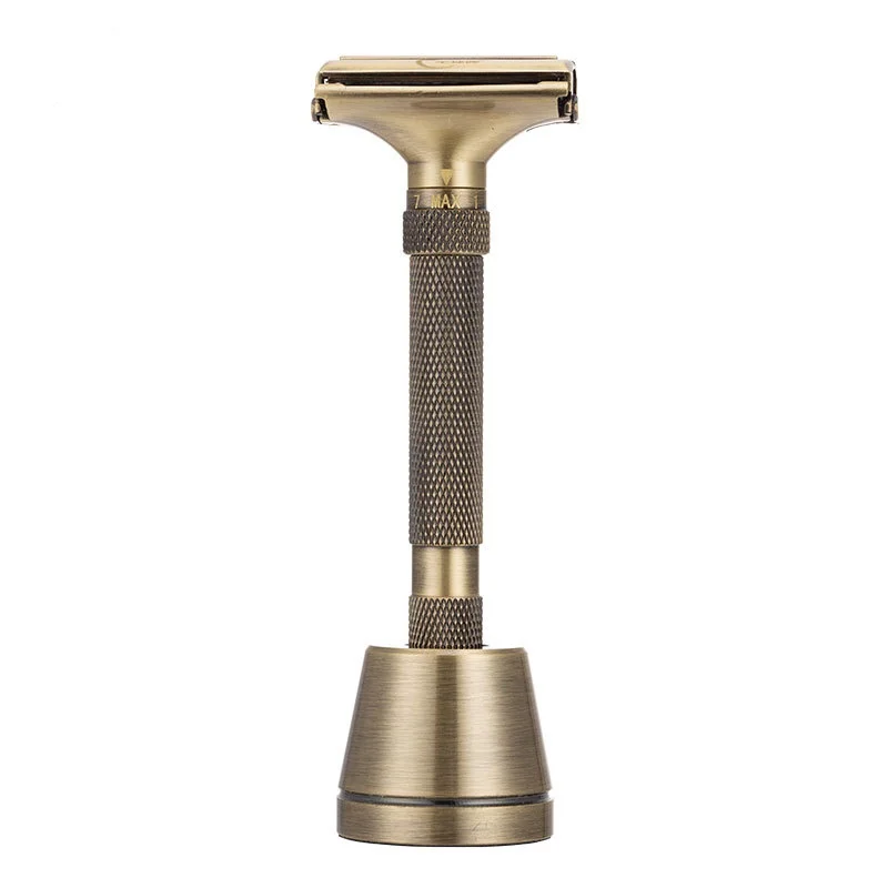 All Copper Classic Double-edged Safety Razor Hairdresser Shaving Depilation Adjustable Shaver