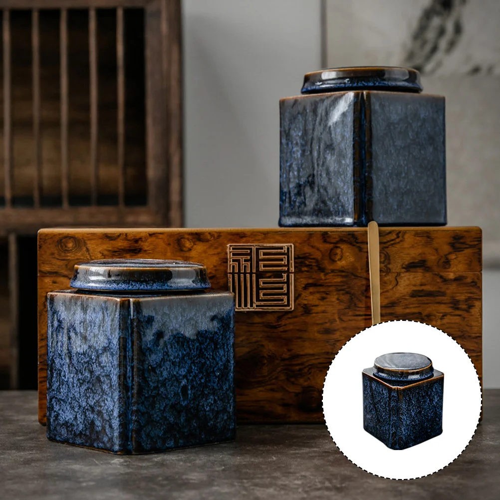 

Tea Storage Coffee Bean Sealed Jar Tea Gift Container Tea Container Tea for Shop Office Home