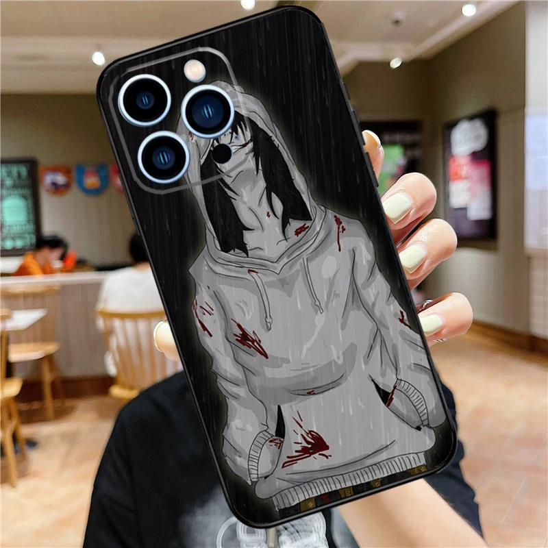 Чехол с аниме Jeff The Killer для iPhone 12 Pro Max 13 Mini 11 XS X XR 6S 8 7 Plus SE 2020 чехол |
