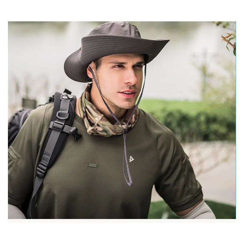 

Новая складная шляпа для улицы, оптовая продажа, женская летняя быстросохнущая Рыбацкая шляпа, Солнцезащитная мужская шляпа от солнца, шляпа для альпинизма