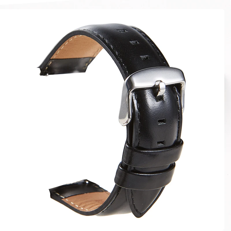 Retro cow leather Strap 18mm 20mm 22mm Watch Band Smart Quick Release Strap Men Sports Loop Smart Watch Women Bracelet Strap