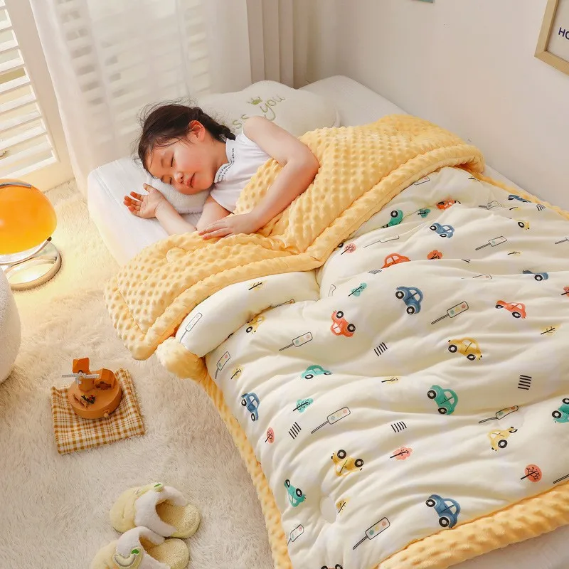 

Bed Quilted Nap Quilt Comforter Bedding Soft Warm Blanket Wrap Cover Baby Blanket Winter Thick Infant Summer Newborn Swaddle