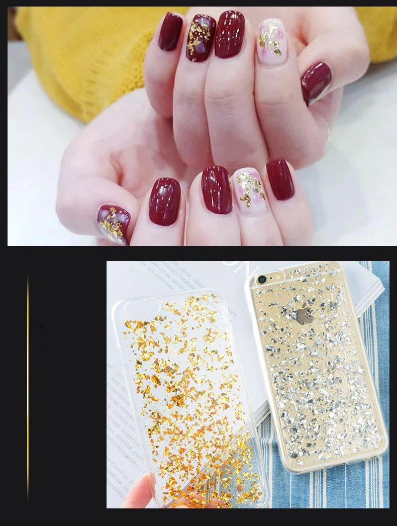 100 Sheets Imitation Gold and Silver Foil Paper Bronzing DIY Art Craft Birthday Party Wedding Dessert Cake Decorations |