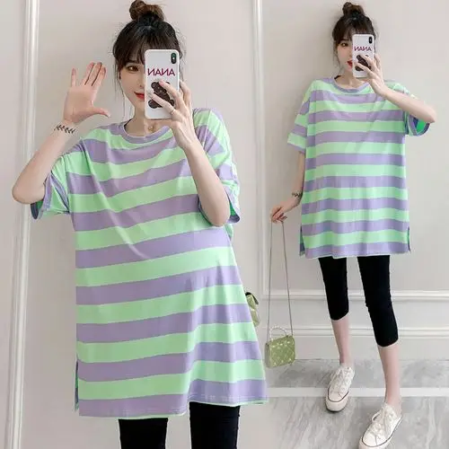 

Maternity Pregnant Baby Loading 2022 Funny Women T Shirt Girl Shirt New Mom Big Size pink Clothes