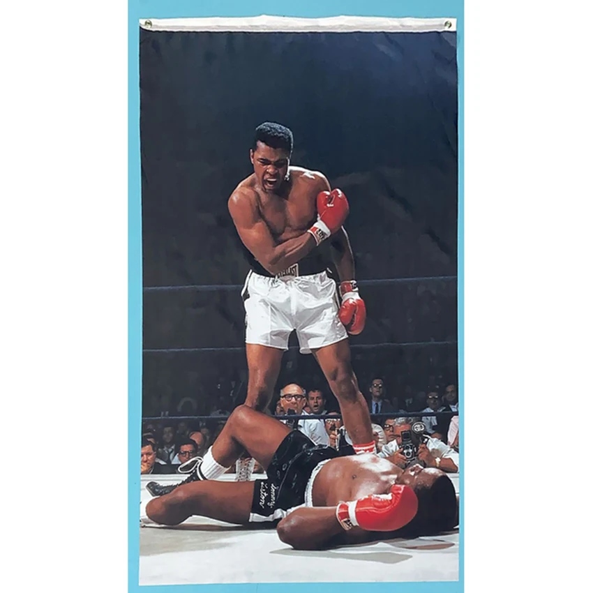 

Muhammad Ali's Greatest Fight Gym Cassius Clay 3x5 Feet Flag Banner Boxing Heavyweight Title Decoration Polyester Digital Print