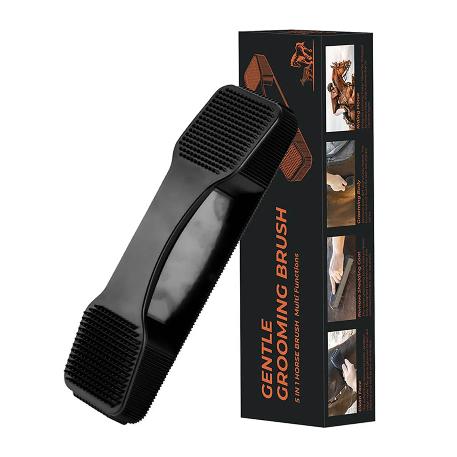 

In 1 Horses Hair Removal Massage Brush For Horses Grooming Shedding Hair Dirt Mud Tool Neat Pet Comb Hair Brush Supplies