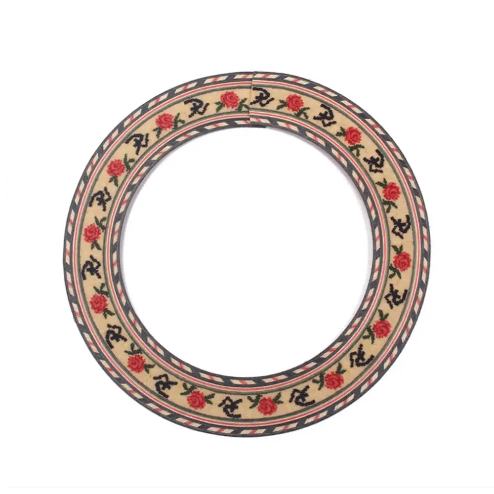 

Classic Acoustic Folk Guitar Wood Circle Sound Hole Rosette Inlay Decoration Classical Guitar Decal Accessories Guitarra Parts