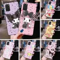 kuromi my melody little twin stars phone case for samsung galaxy s22 s21 plus ultra s20 fe s9 plus s10 5g lite 2020