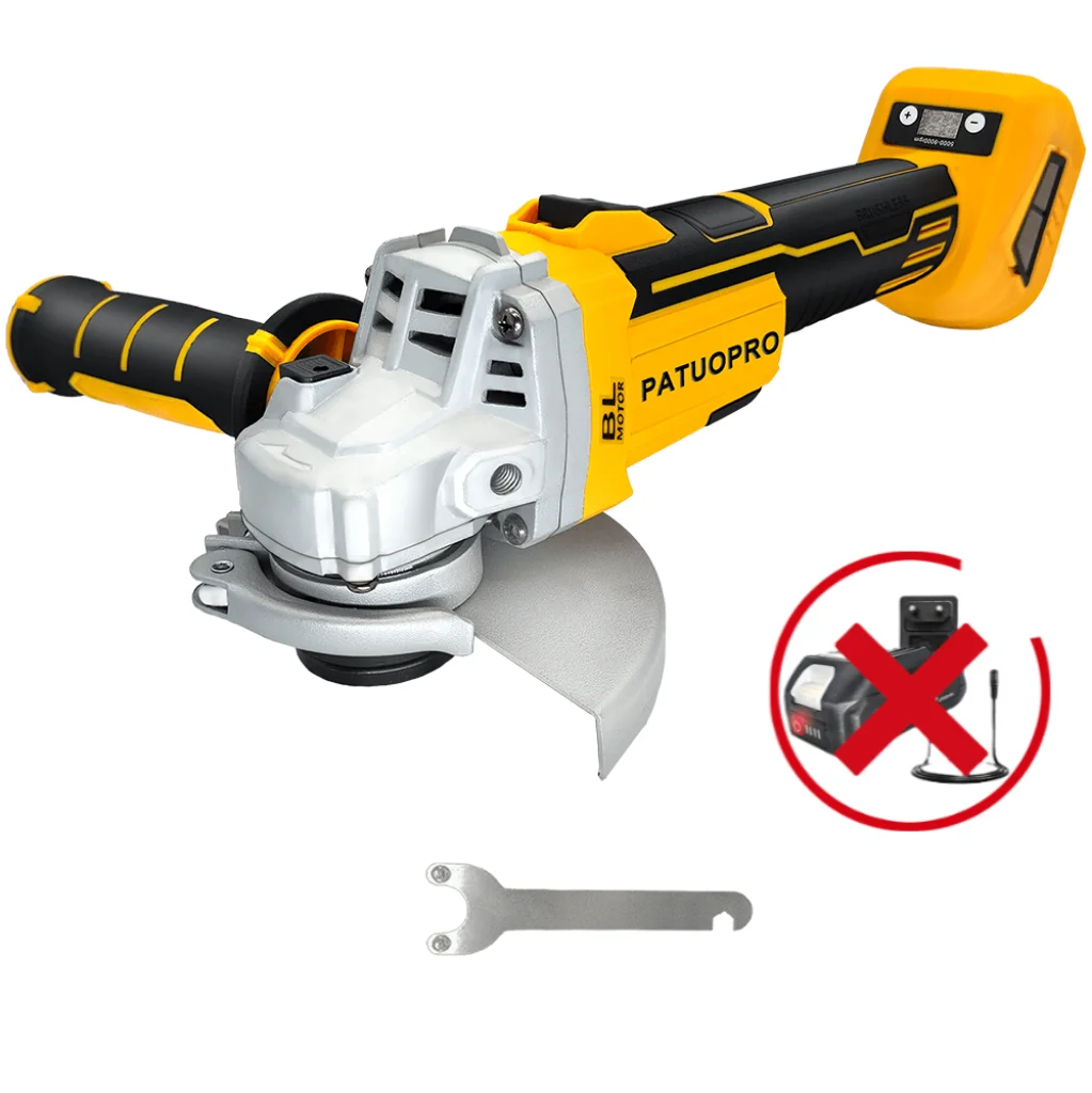 

PATUOPRO Бесщеточная угловая шлифовальная машина 125 мм для аккумулятора Makita 18 В