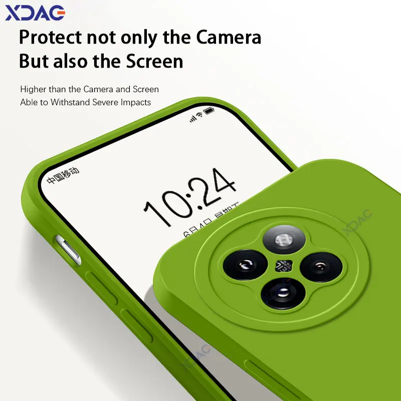 Роскошный квадратный чехол из жидкого силикона с ангельскими глазами для Xiaomi Civi 4