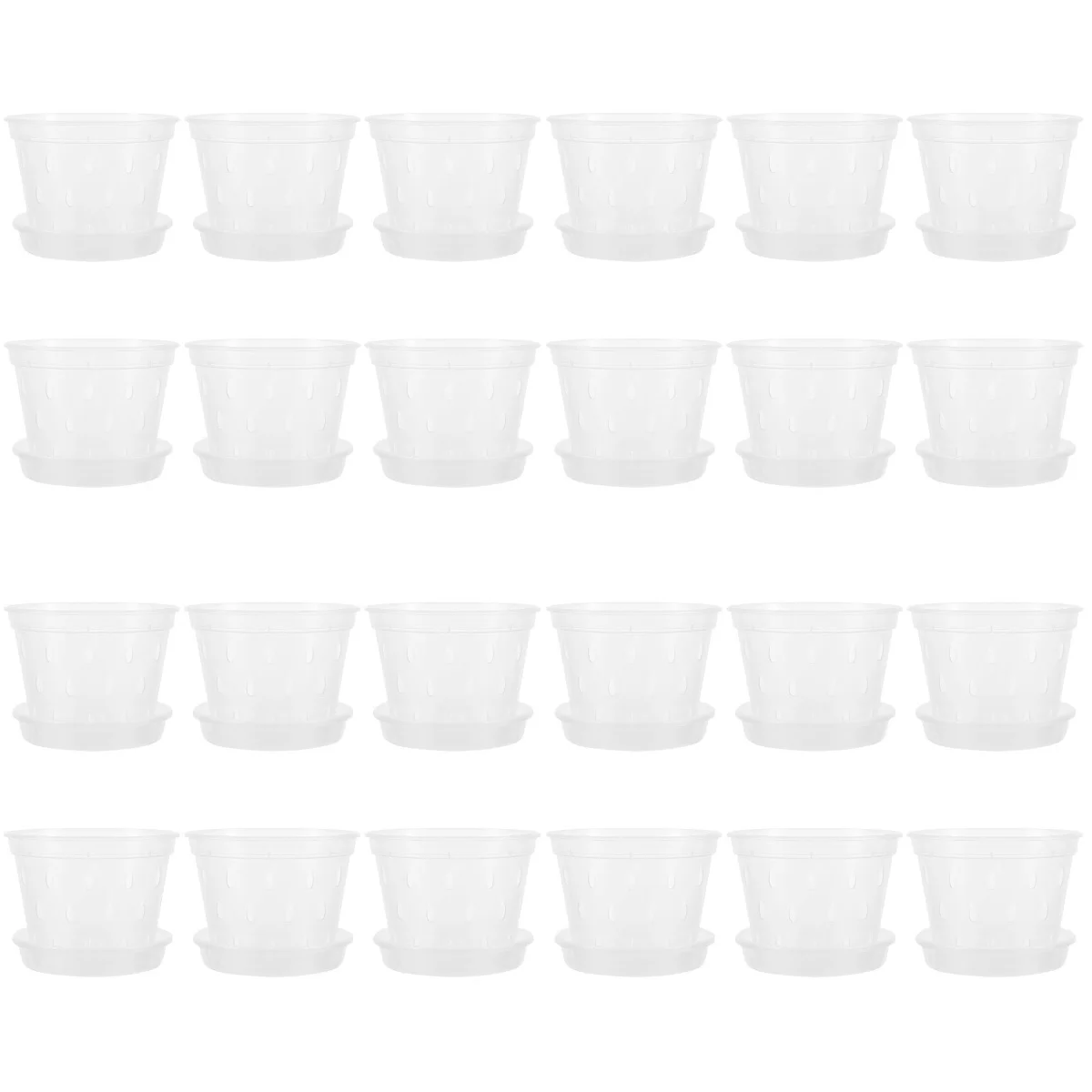 

24 набора наружных дневных горшков с дренажными отверстиями