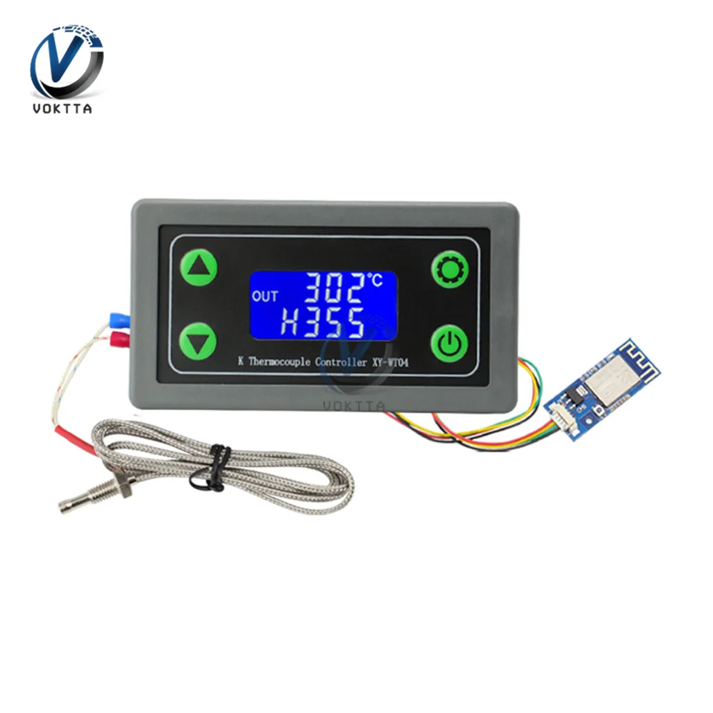 XY-WT04 WT04-W WIFI Дистанционный высокотемпературный цифровой термостат Термопара K-типа Высокотемпературный контроллер -99 ~ 999 градусов