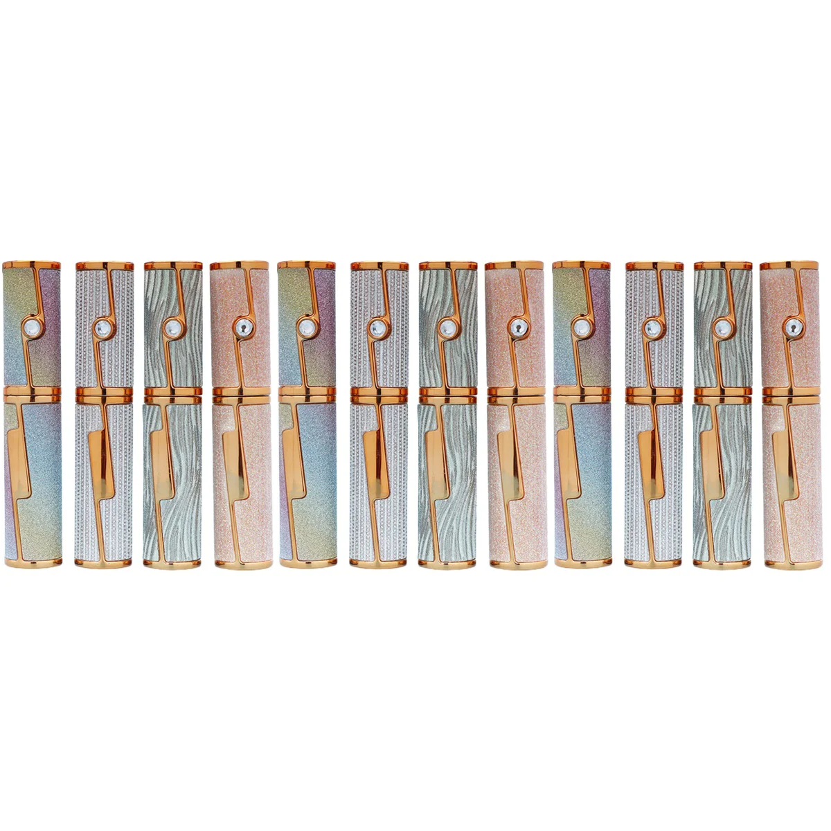 

12 pcs Empty Tubes DIY Mascara Tubes Diamond Reusable Eyelash Cream Containers