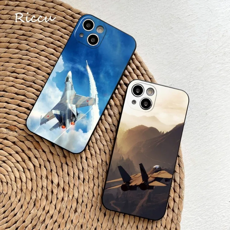 

Aircraft Fighter Jet Machine Phone Case FOR IPhone 14 11 13 12 Pro 8 7 Plus X Pro MAX XR XS MINI 14plus Covers