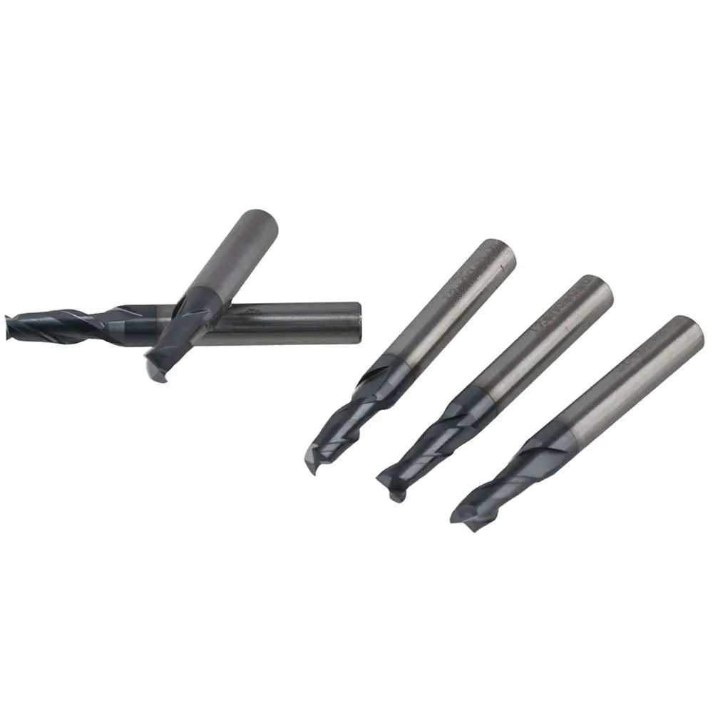

Carbide Steel Square End Mill Professional Silver 3/16" Mill Tool Cutters 2 Flute Mill Bits Milling Applications