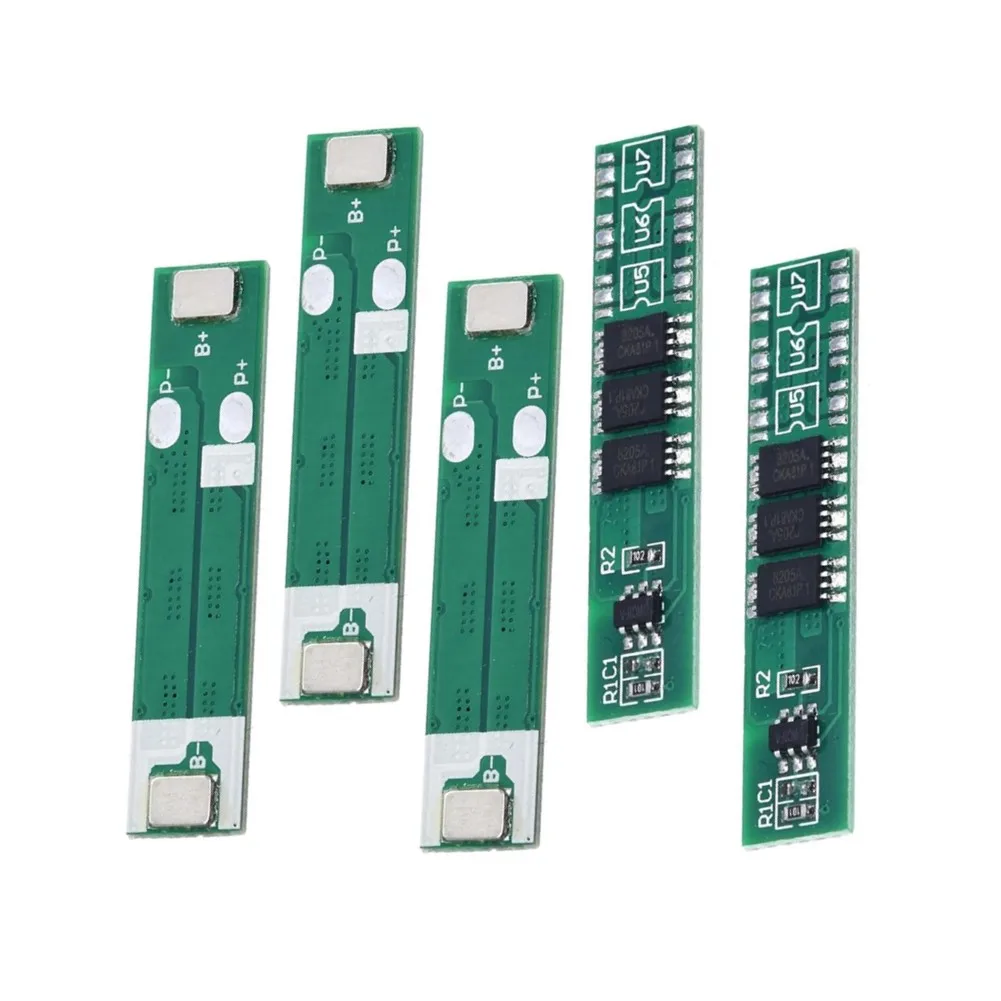

5 шт., 1S 5A 3,7 в, печатная плата для литий-ионной, литиевой батареи 3BMS PCM, защитная плата для батареи, аксессуары для электроинструментов