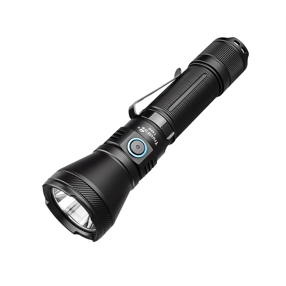 Фото Trustfire T40R армейский тактический светодиодный фонарик 1800 люмен 550 измеритель Перезаряжаемый 18650 лампа с Usb зарядкой для самообороны Ip68 №1