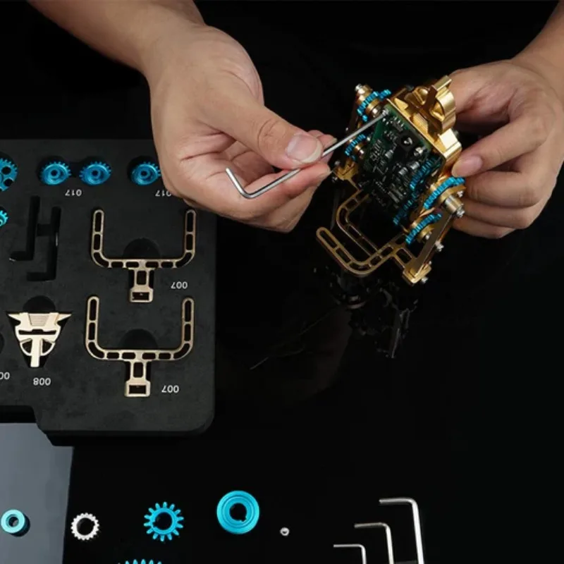 Teching пешеходный робот набор для сборки двигателя полностью Металлическая