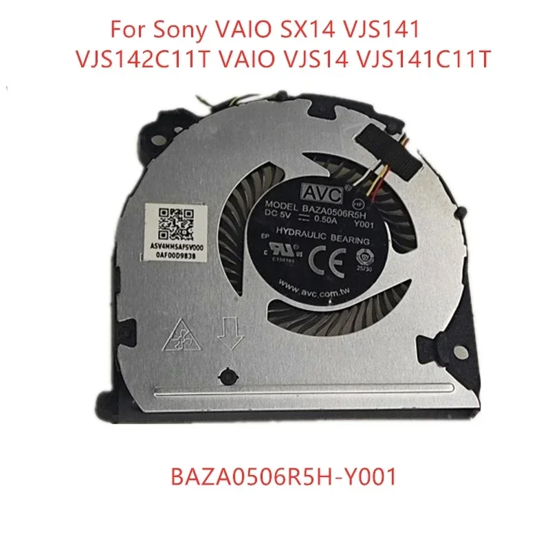 Новый вентилятор охлаждения процессора ноутбука для Sony VAIO SX14 VJS141 VJS142C11T VJS14V JS141C11T