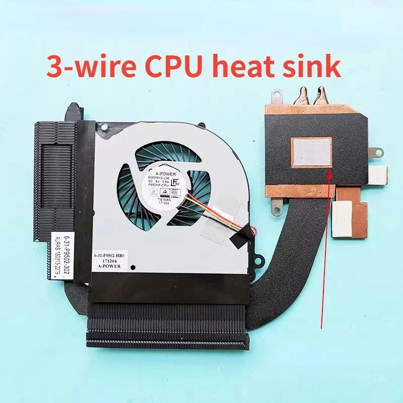 T Новый вентилятор радиатора процессора и графического радиатор для CLEVO P950HR P955HR