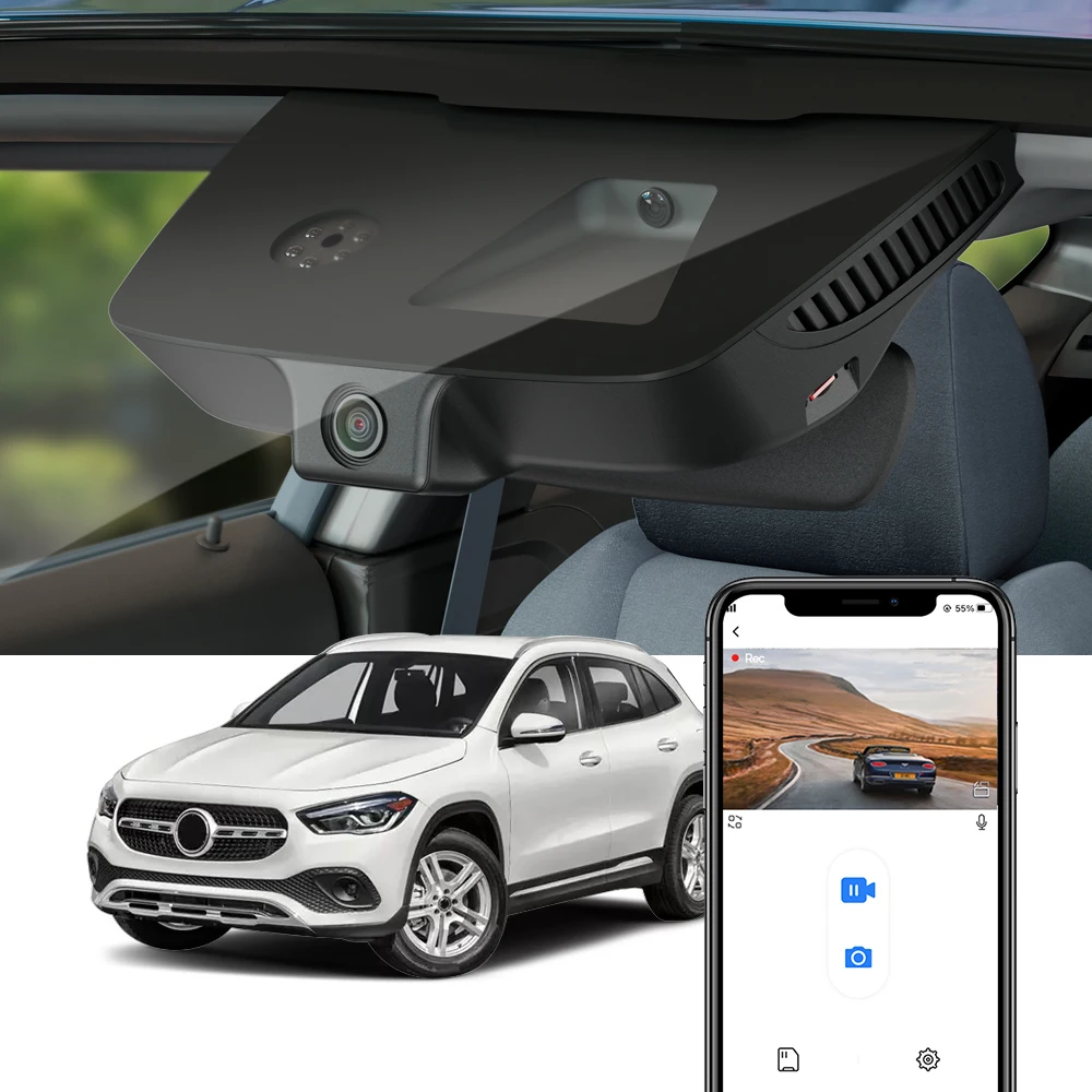 

Dash Cam for Mercedes Benz GLA Class (H247 X156) 2015 to 2023,Fitcamx Car DVR Dashcam Video Recorder 4K