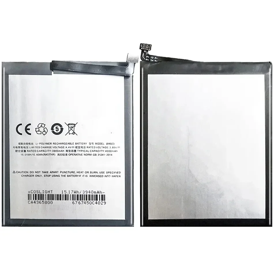 Аккумуляторы для мобильных телефонов BA923 4000 мАч смартфона Meizu Note 9 M9
